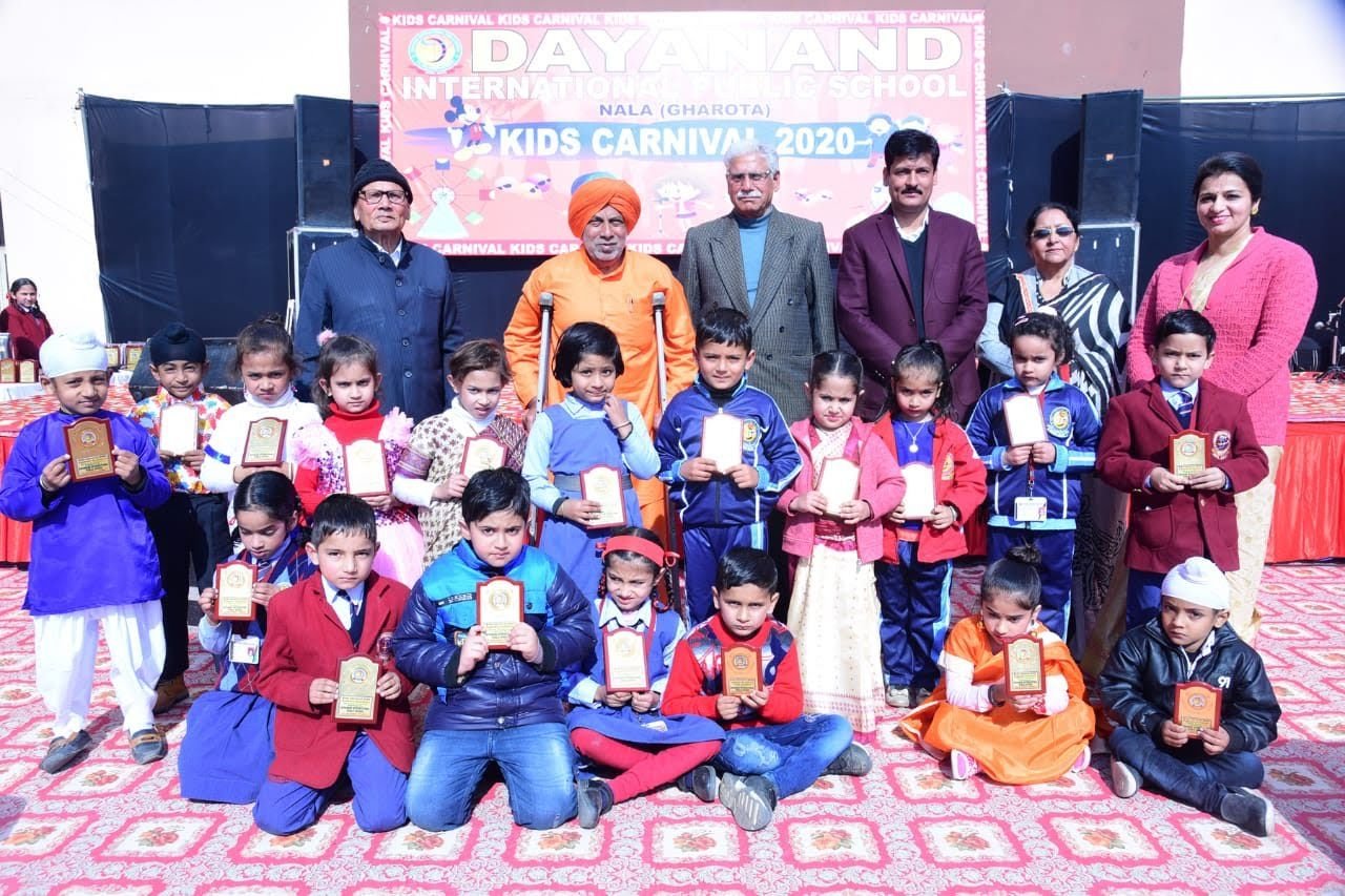 Kids Carnival 2020 — prize winners — Dayanand International Public School