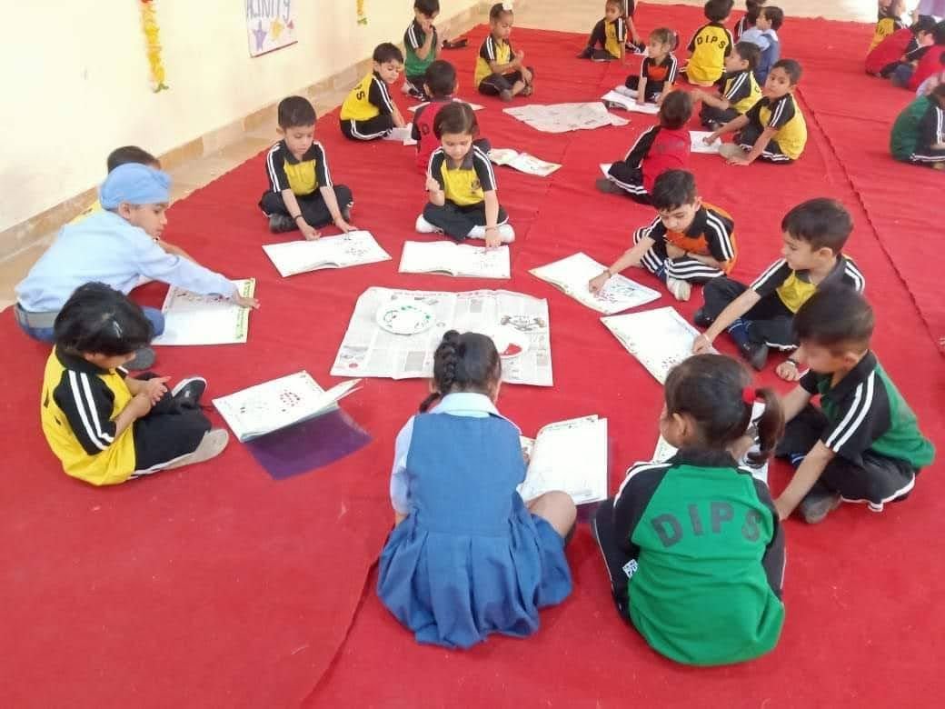 Colouring activity — Pre-Primary — Dayanand International Public School