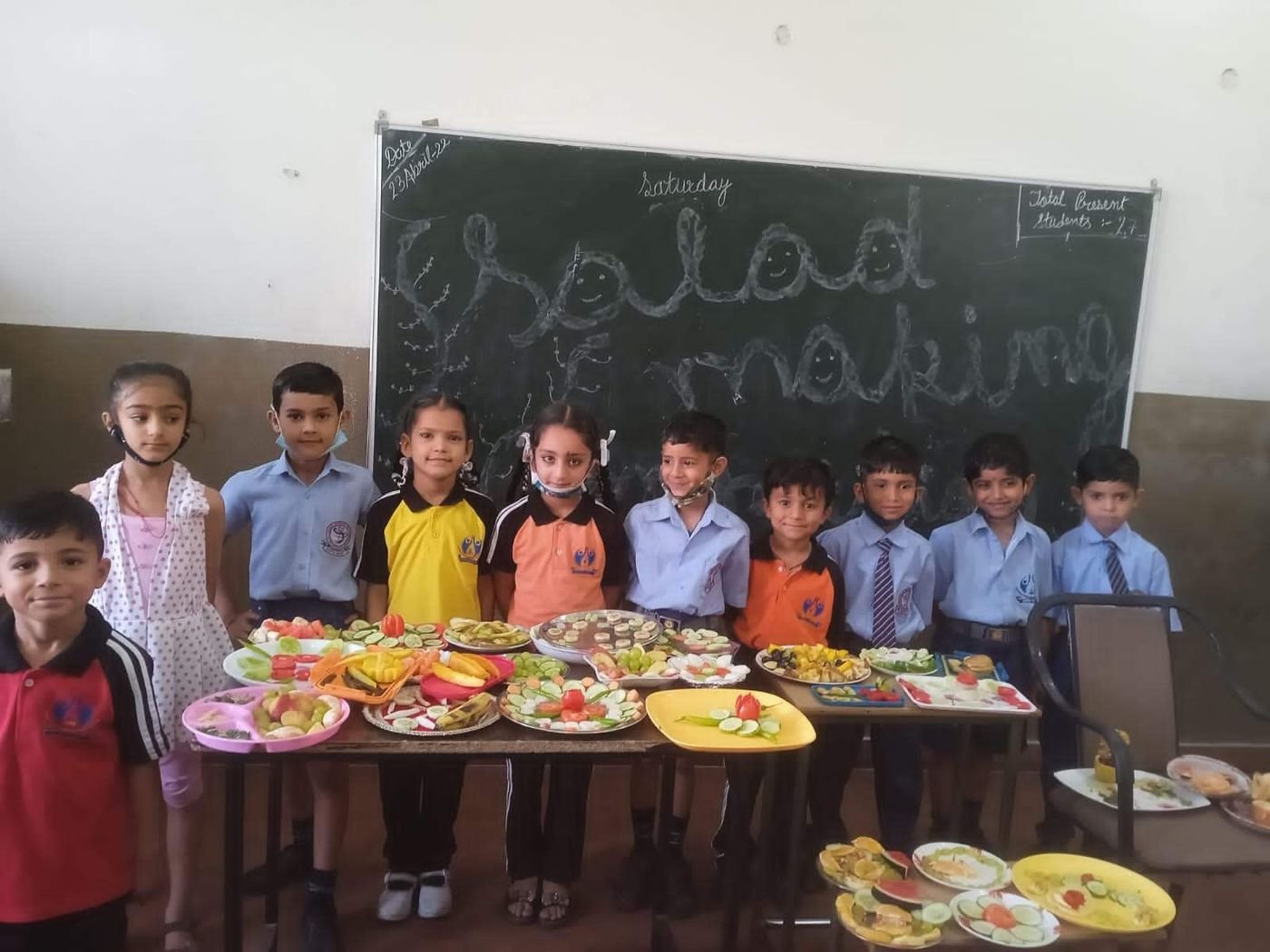Salad making activity — Dayanand International Public School